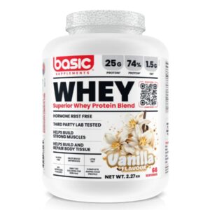 خرید پروتئین وی 2.27 کیلوگرم بیسیک نوتریشن Basic Whey | گناوه اسپرت
